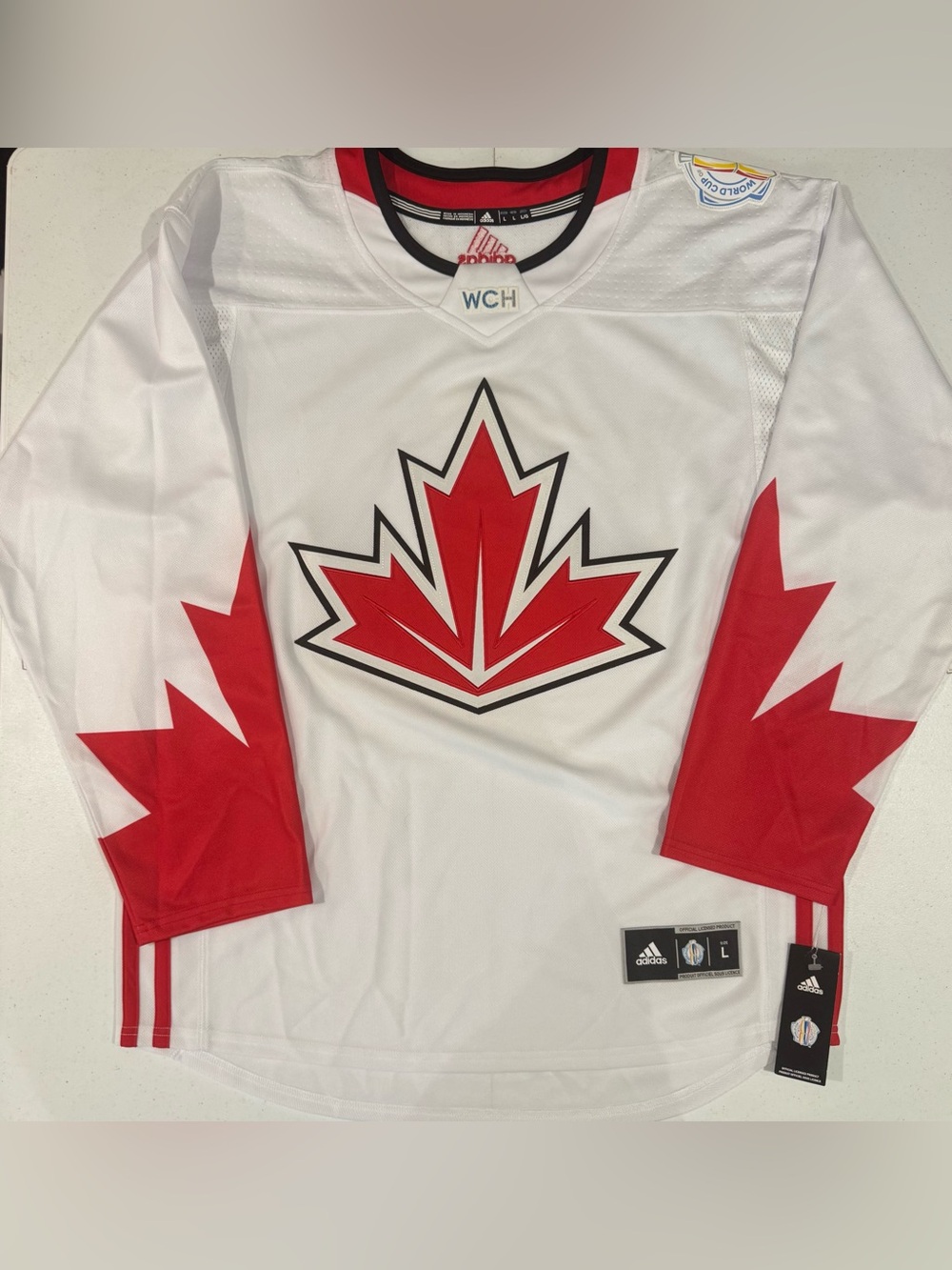 Adidas 2016 World Cup of Hockey Team Canada men’s large hockey jersey NHL